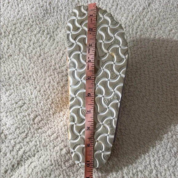 Birkenstock Arizona Two-Strap Sandals in Vegan Ombre Purple Fog/Apricot - size 7 - Picture 13 of 15